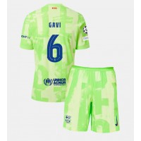 Camisa de time de futebol Barcelona Paez Gavi #6 Replicas 3º Equipamento Infantil 2024-25 Manga Curta (+ Calças curtas)